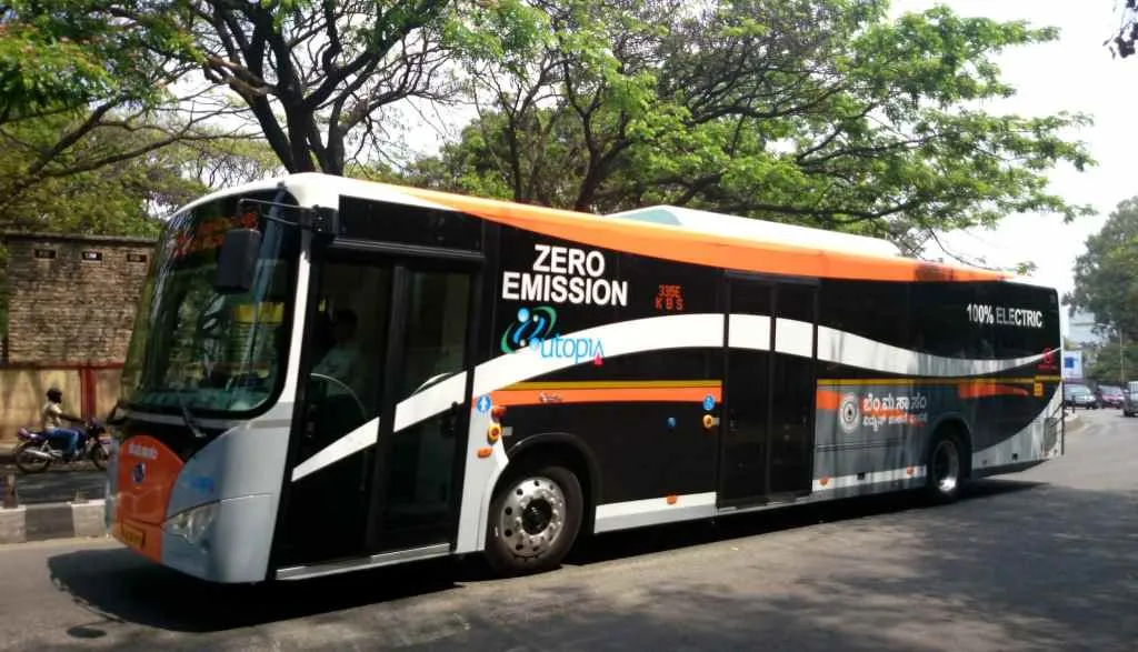 Electric Buses in Bangalore by BmTc