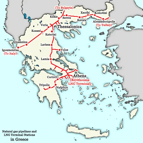 Greece and Bulgaria have developed an interconnector pipeline for their energy security in the region.