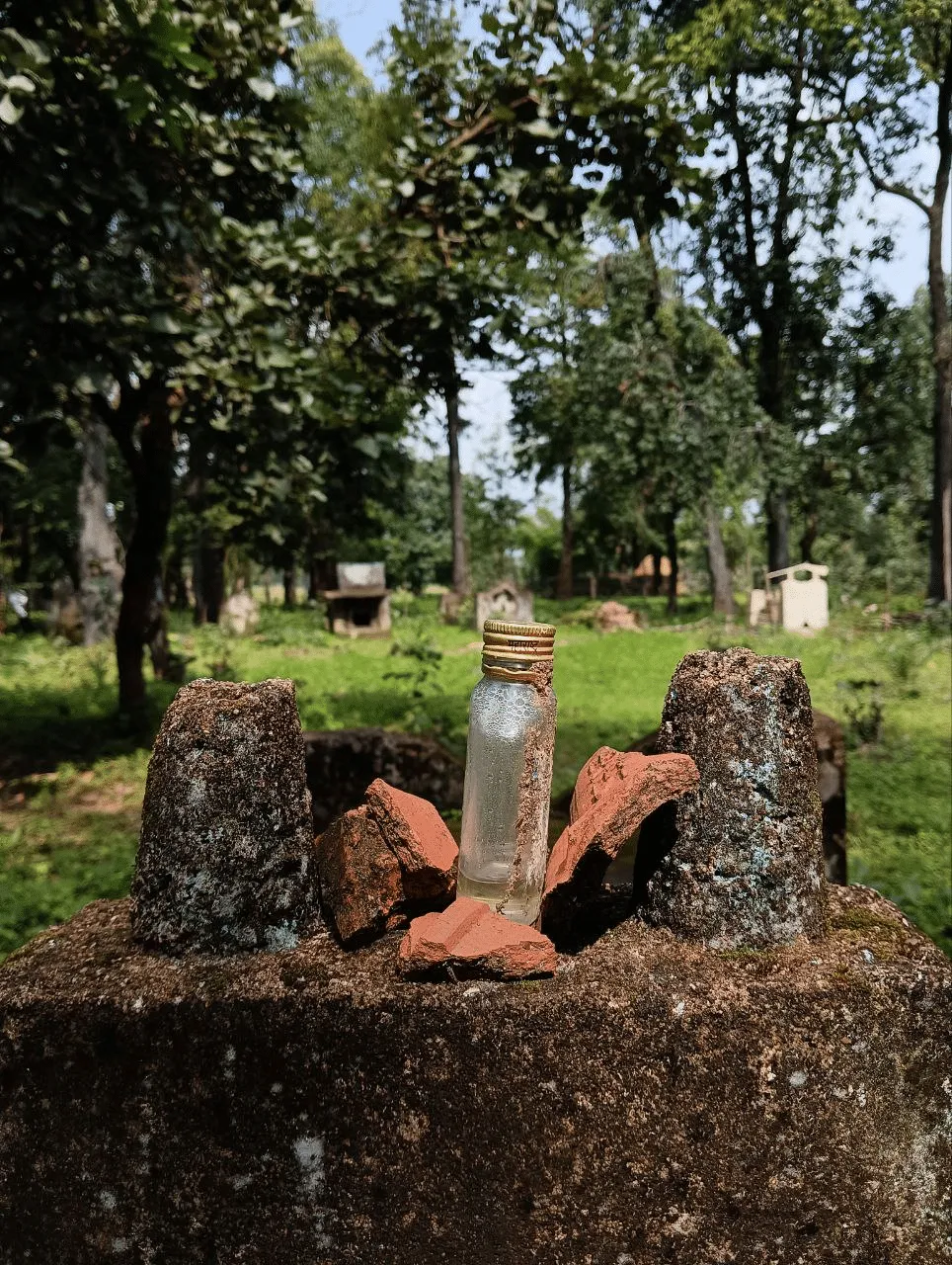 A liquor bottle on the gumiya