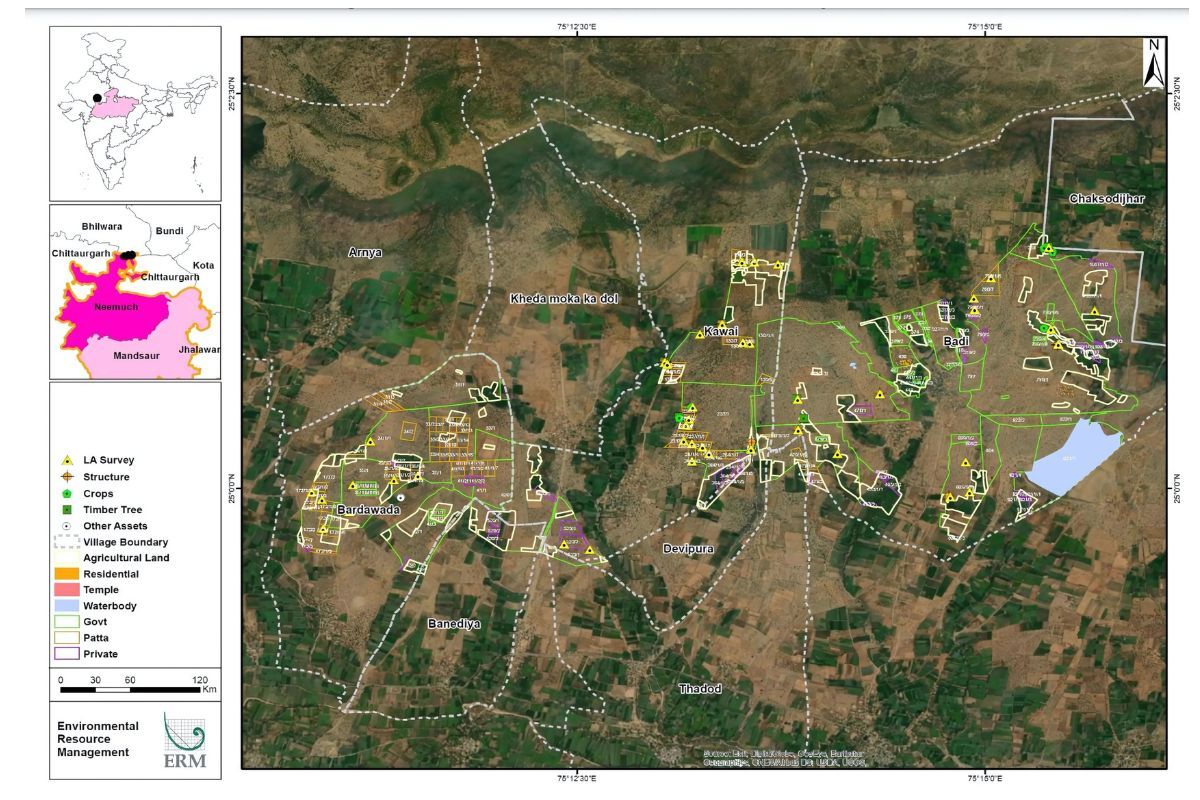 Map of Neemuch Solar Power Project