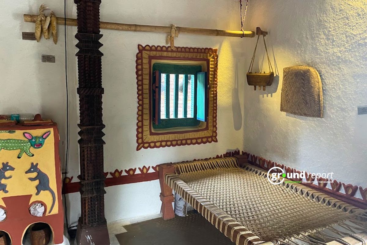 Inside view of Bharia Tribe house