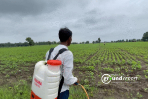 Why does India use lower Pesticides per hectare of cropland than other countries?