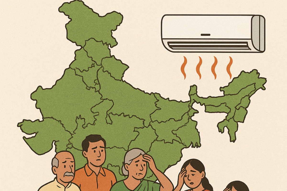 How many Indian households own an air conditioner or air cooler?