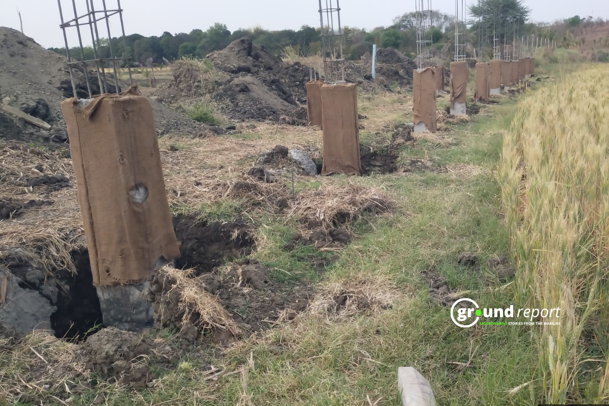 illegal filling at Kerwa Dam wetland1234