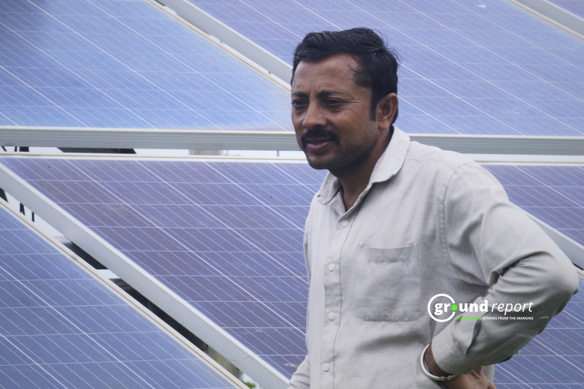 Farmer with Solar Pump