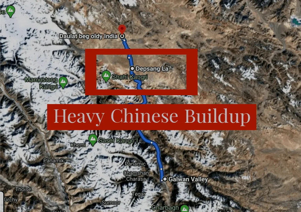 Chinese buildup in Depsang Plains
