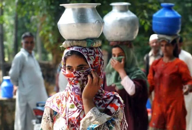 water scarcity Kashmir