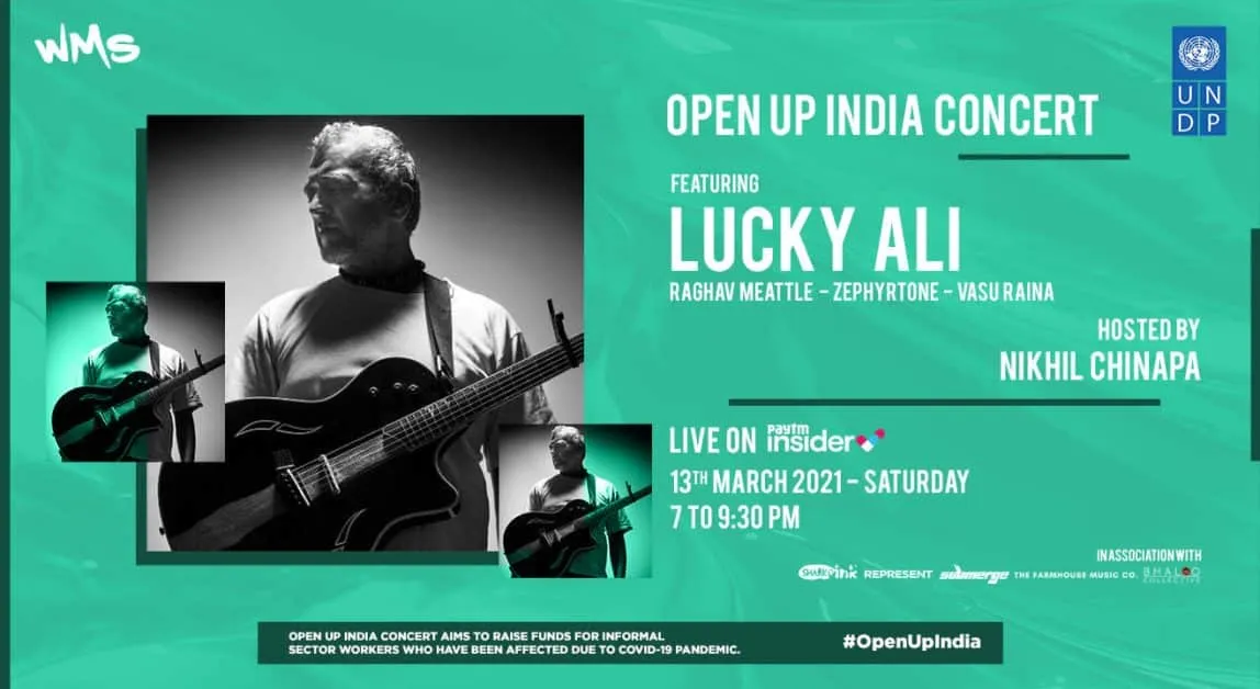 Lucky Ali, Nikhil Chinapa join UNDP’s ‘Open Up India’ Music Concert to support and raise funds for India’s informal sector workers