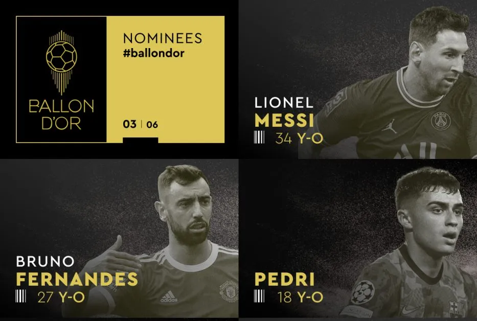 Ballon d'Or 2021 nominations