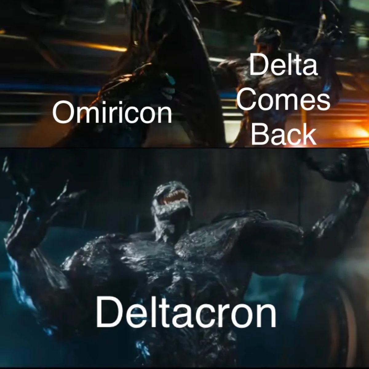 Hillarious Meme fest on Deltacron Variant joining Forces