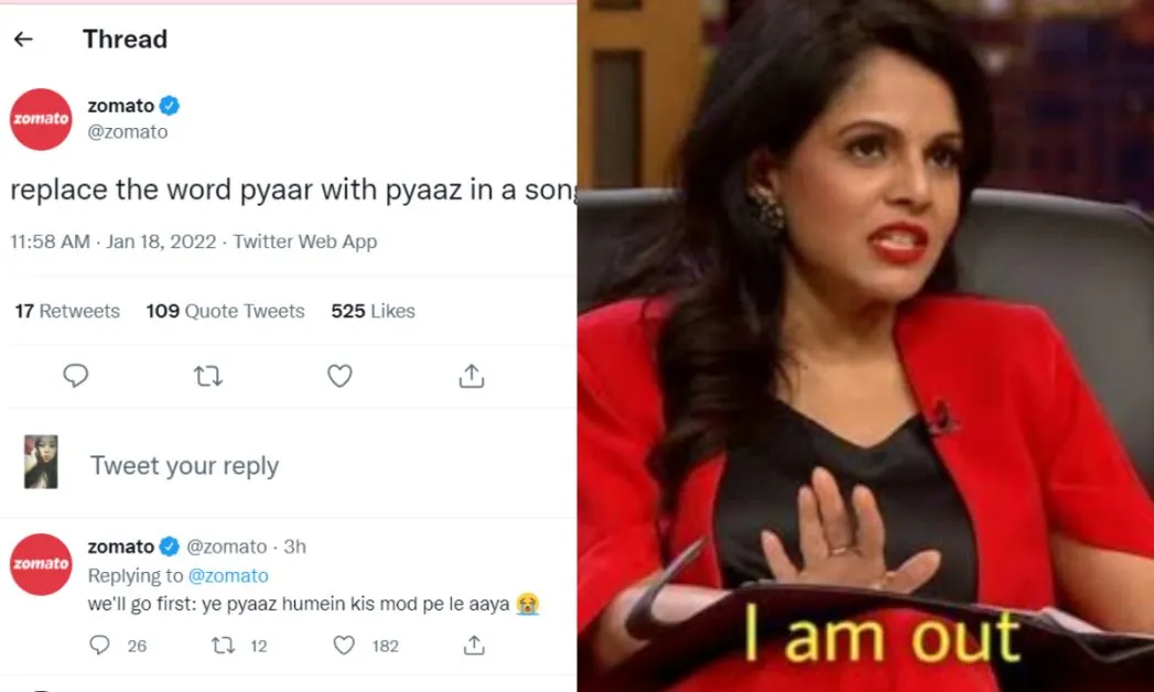 Zomato's hilarious 'Pyaaz' antaakshri trending on Twiter