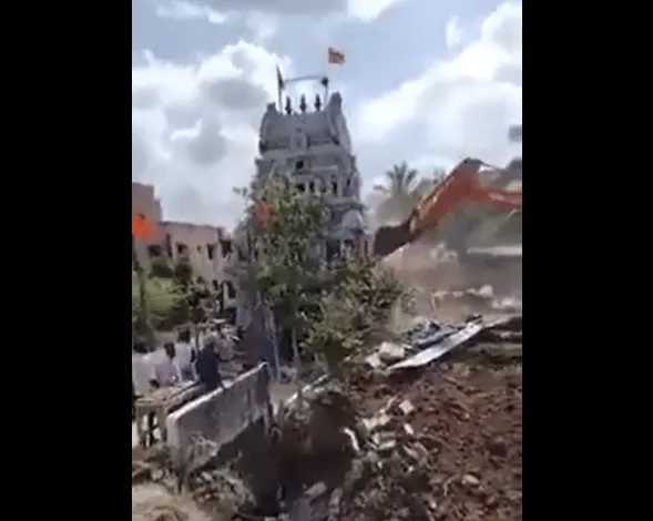 Why DMK govt. Demolished Anjaneyar Swamy temple in Chennai