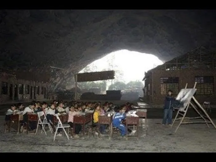 Cave schools in Talibani Afghanistan?