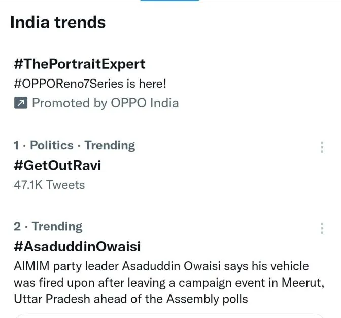 Why Get Out Ravi is trending