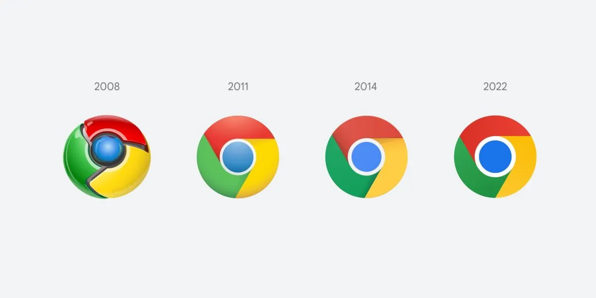 chrome changing its logo after 8 yeras