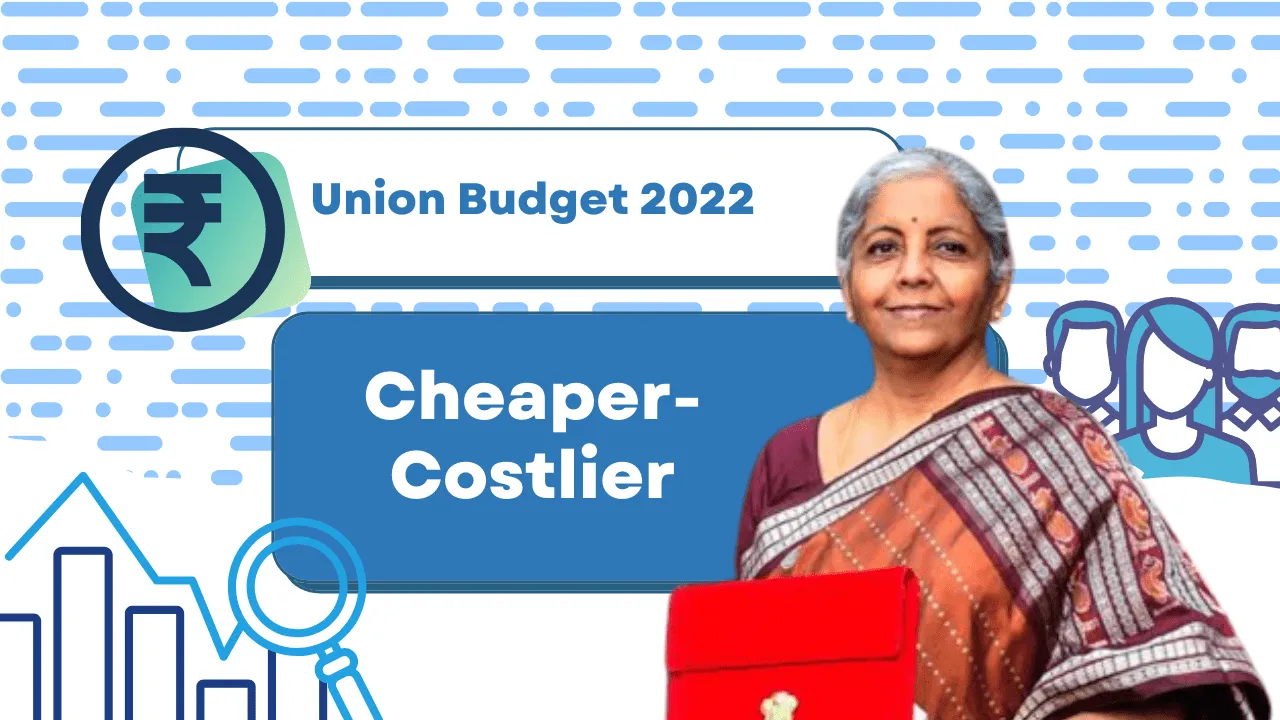 union budget 2022 cheaper costlier
