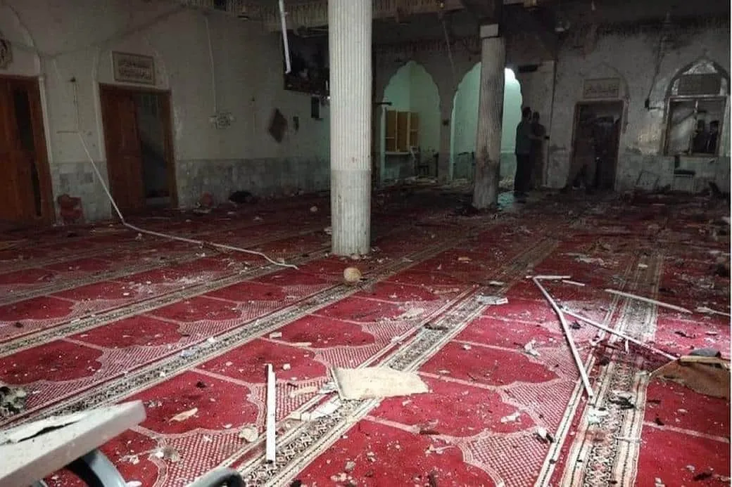 Peshawar mosque suicide bomber; A bomb blast near the main Shia mosque near the famous Qissa Khawani Bazaar in Peshawar, the capital
