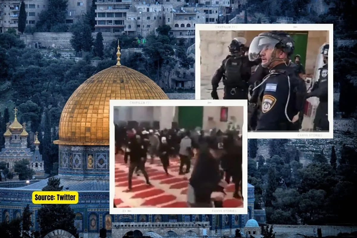 AL Aqsa Mosque Israel Army entered