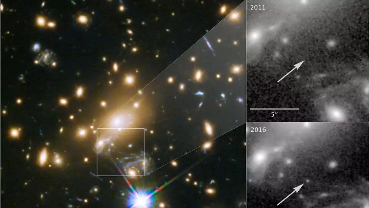 Hubble spots most distant star ever seen, 28 billion light-years away