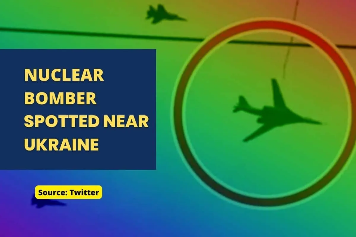 Russian Nuclear bomber tu160 spotted near ukraine