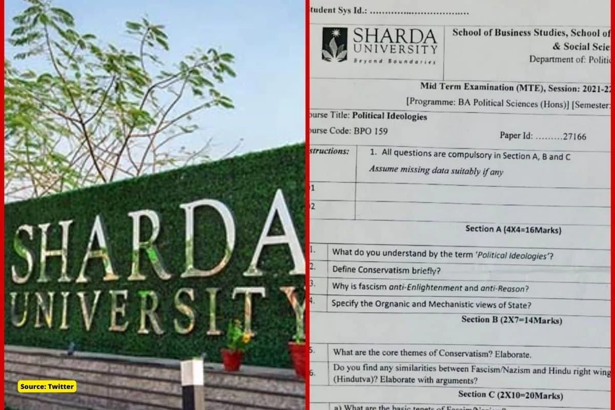 Sharda University Controversy: soup over 'anti-Hindu' question