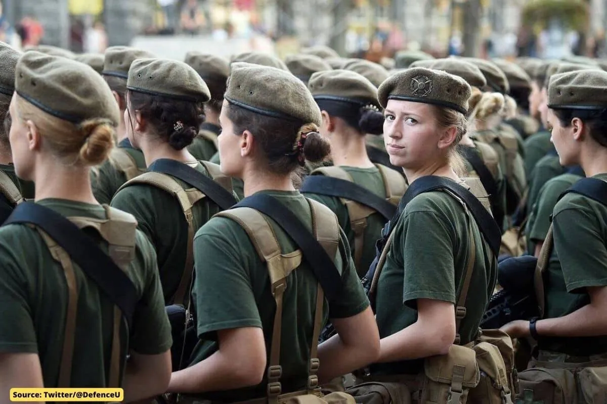 Brave Women Soldiers of Ukraine Army