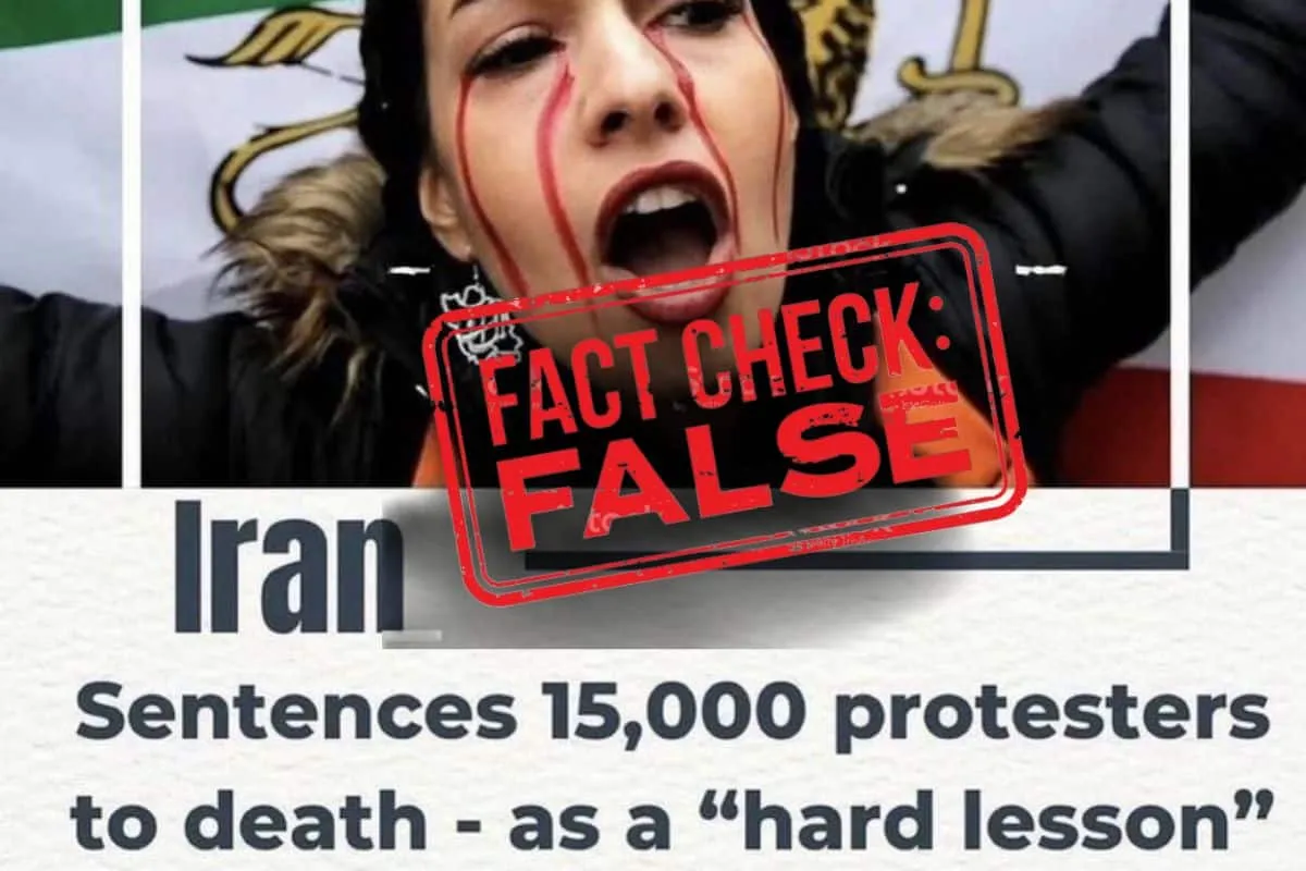 Fact Check: Iran did not sentence 15,000 protesters to death