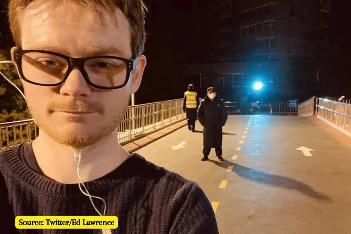 Why BBC journalist Ed Lawrence detained by Chinese Police?