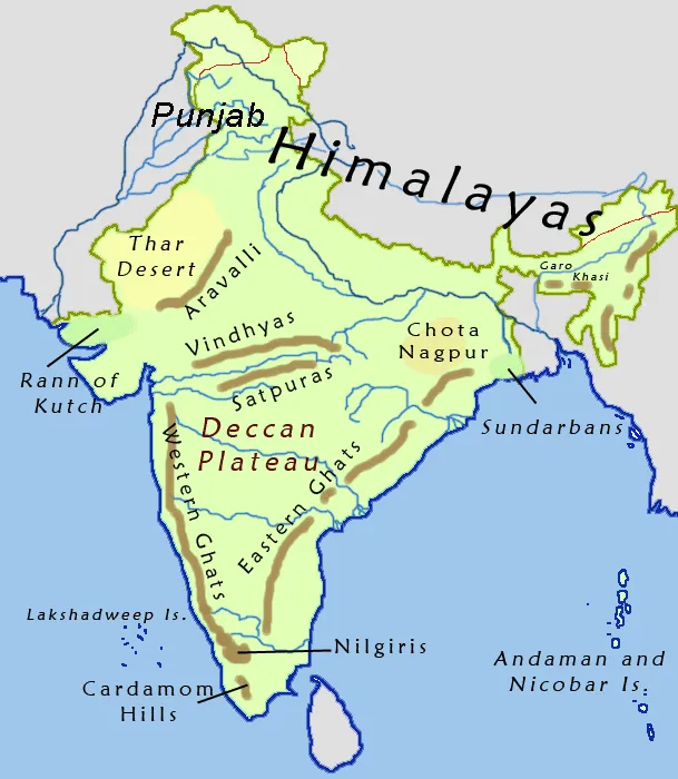 aravalli hills map