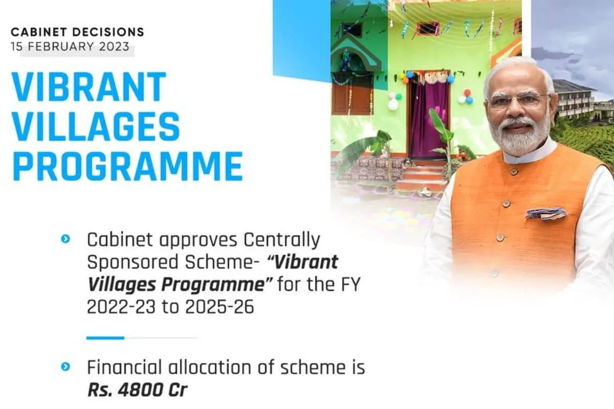 What is vibrant villages programme of Modi government?
