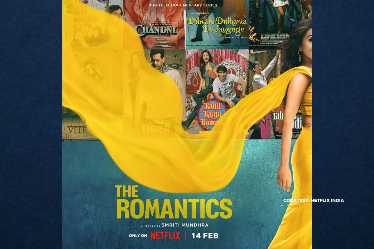poster of netflix docu series The Romantics with Aditya Chopra