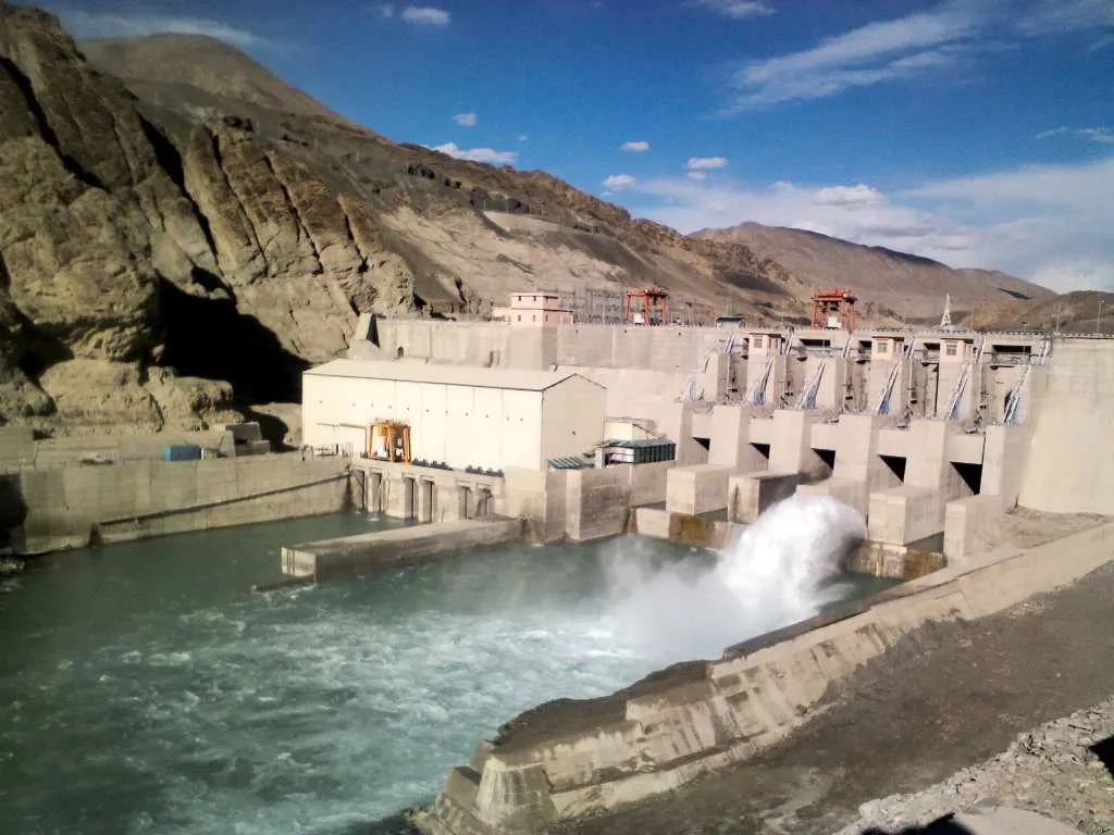 Alchi Hydroelectric Power Plant on River Indus in Ladakh