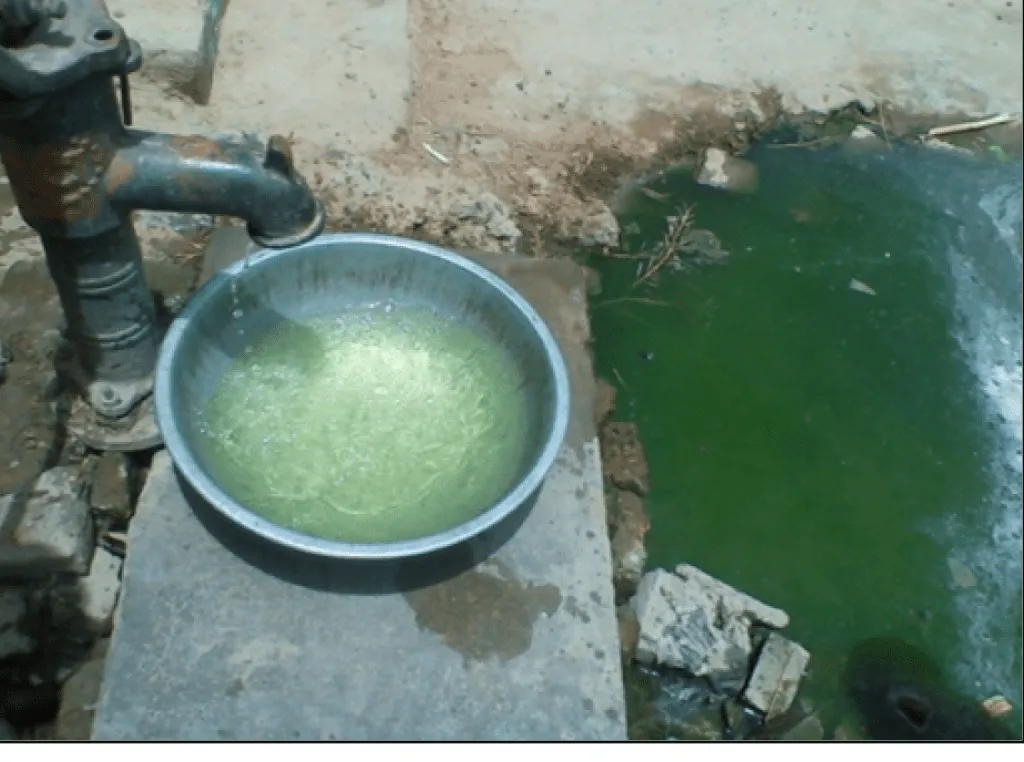 Green colour Groundwater